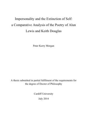 A Comparative Analysis of the Poetry of Alun Lewis and Keith Douglas