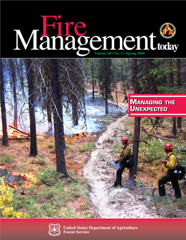 Fire Management Today (68[3] Summer 2008), Visit Countries Around the World and Learn from International Experts About the Challenges of Firefighting Globally