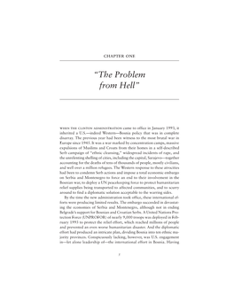 “The Problem from Hell” / 5