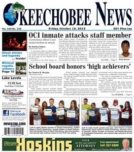 OCI Inmate Attacks Staff Member Corrections Ofﬁ Cer’S Eye Thony Kibler’S Report, Corrections Of- Lb