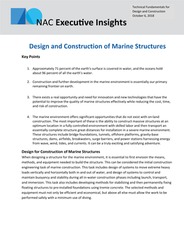 Design and Construction of Marine Structures