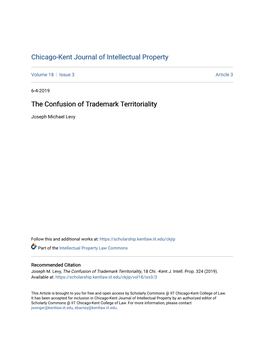 The Confusion of Trademark Territoriality