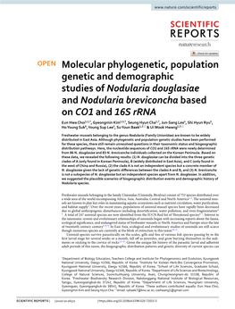 Molecular Phylogenetic, Population Genetic and Demographic Studies Of