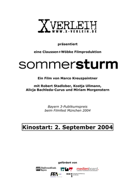Kinostart: 2. September 2004