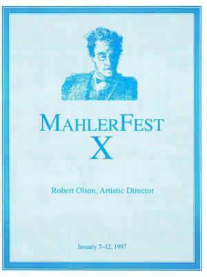 Program Book for the 1995 Mahler Festival (Mahlerfeest) Started to Compile a in Amsterdam