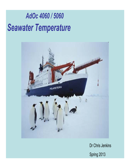 Seawater Temperature