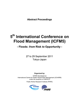 5 International Conference on Flood