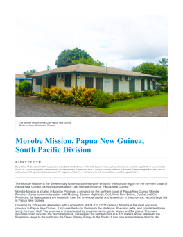 Morobe Mission, Papua New Guinea, South Pacific Division