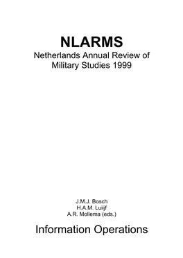 NLARMS Netherlands Annual Review of Military Studies 1999