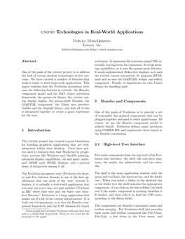 Gnome Technologies in Real-World Applications