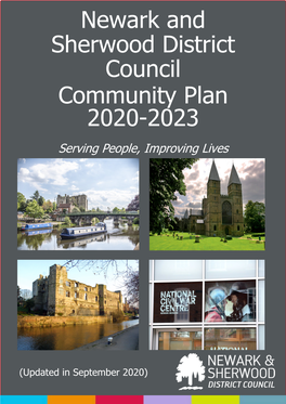 Newark and Sherwood District Council Community Plan 2020-2023 Serving People, Improving Lives