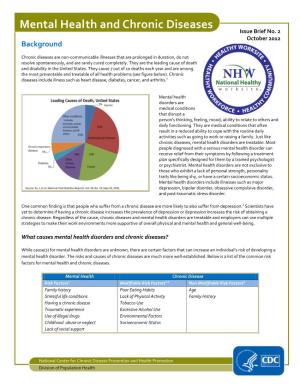 Mental Health and Chronic Diseases CDC Fact Sheet
