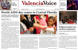World AIDS Day Comes to Central Florida Awareness and Rememberance Are Key Points for Community
