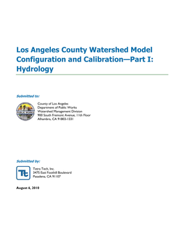 Los Angeles County Watershed Model Configuration and Calibration—Part I: Hydrology