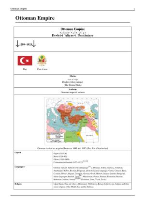 Ottoman Empire 1 Ottoman Empire