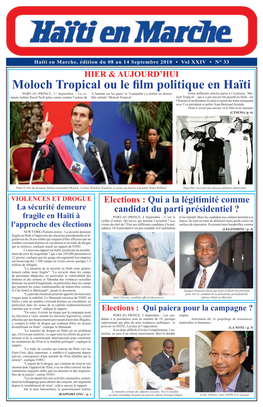 Moloch Tropical Ou Le Film Politique En Haïti