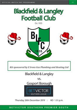 Blackfield & Langley Football Club