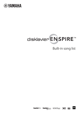 Disklavier ENSPIRE Built-In Song List