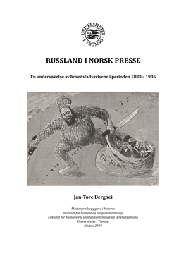 Russland I Norsk Presse