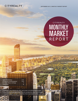 Cityrealty Monthly Market Report
