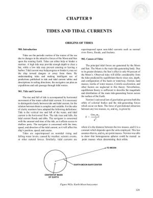 Chapter 9 Tides and Tidal Currents