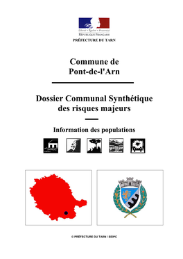 Commune De Pont-De-L'arn Dossier Communal Synthétique Des Risques