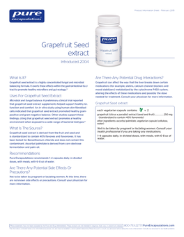 Grapefruit Seed Extract Introduced 2004