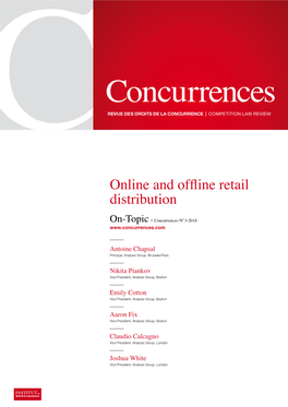 Online and Offline Retail Distribution