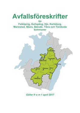 Avfallsföreskrifter För Mariestads Kommun.Pdf