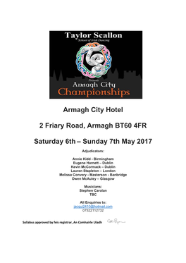 Armagh City Hotel 2 Friary Road, Armagh BT60 4FR