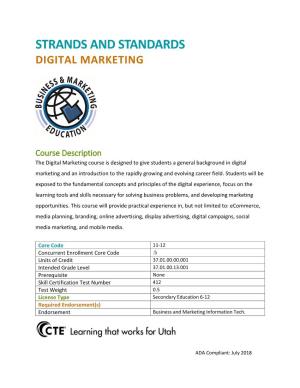 Strands and Standards Digital Marketing