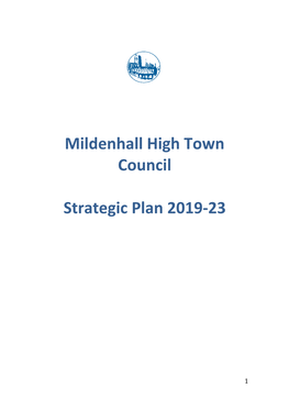 Mildenhall High Town Council Strategic Plan 2019-23