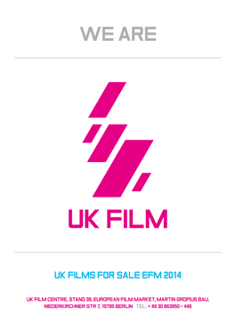 UK Films for Sale EFM 2014