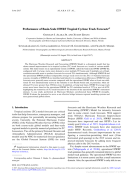 Performance of Basin-Scale HWRF Tropical Cyclone Track Forecasts