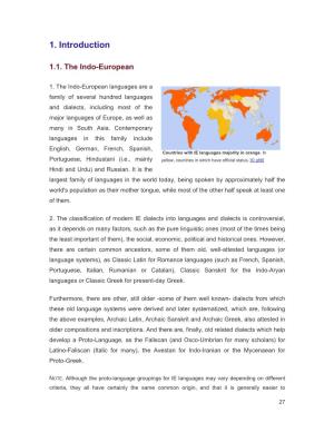 Europaio: a Brief Grammar of the European Language Reconstruct Than the Individual Groupings