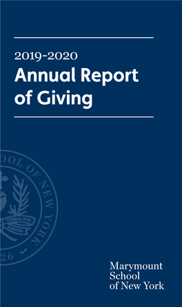 Annual Report of Giving BOARD of TRUSTEES