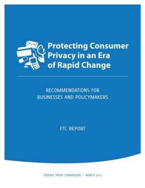 Recommendations for Businesses and Policymakers Ftc Report March 2012