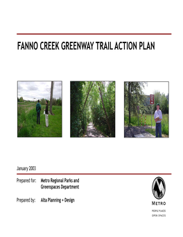 Fanno Creek Greenway Action Plan Section I