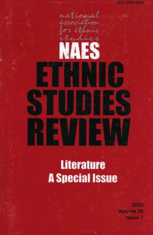 Ethnic Studies Review (ESR) Is the Journal of the National Association for Ethnic Studies (NAES)