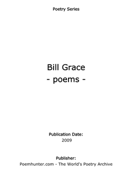 Bill Grace - Poems