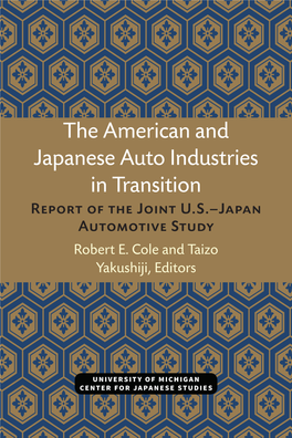 The American and Japanese Auto Industries in Transition
