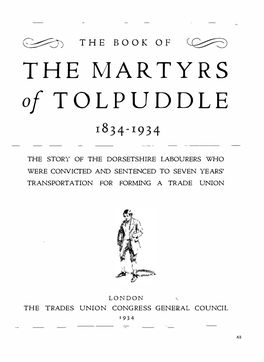 THE MARTYRS of TOLPUDDLE