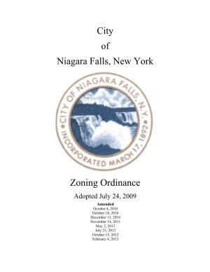 City of Niagara Falls, New York Zoning Ordinance