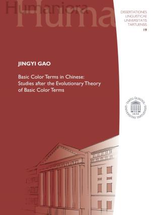 JINGYI GAO Basic Color Terms in Chinese