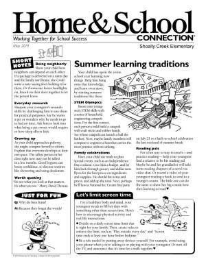Resources for Educators, a Division of CCH Incorporated Home & School CONNECTION® May 2019 • Page 2