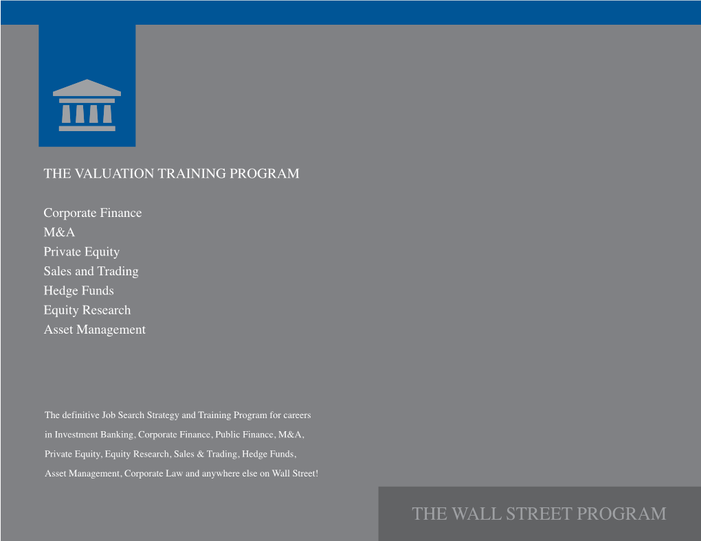 The Wall Street Program