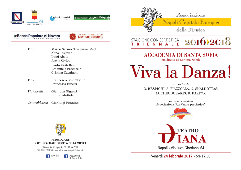 Viva La Danza! Francesca Binetti Musiche Di O