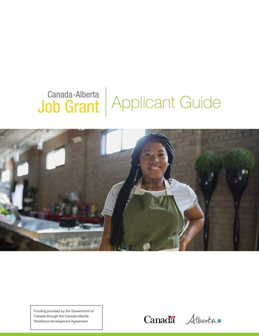 Canada Alberta Job Grant: Applicant Guide