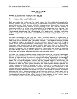 Land Use Element June 2011