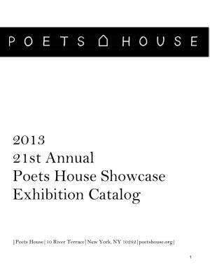 2013 21St Annual Poets House Showcase Exhibition Catalog